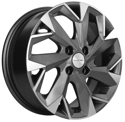 Диск Литой Khomen Wheels мод.KHW1402 14х5.5 PCD 4х98 ET35 DIA58.5  Gray-FP  