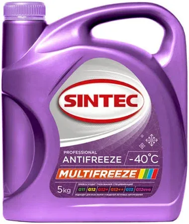 Антифриз  Sintec MULTIFREEZE (сиреневый) 5кг. G12++